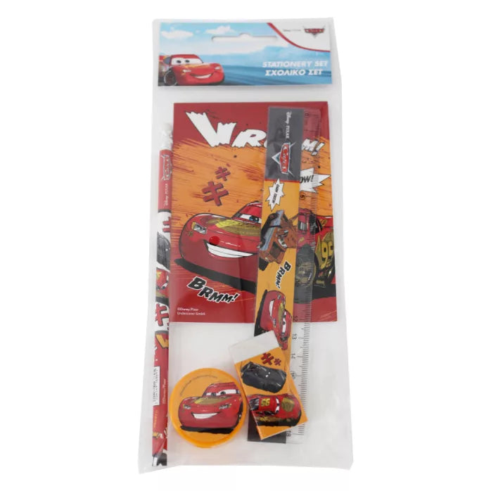 Papeterie cars 5 pièces