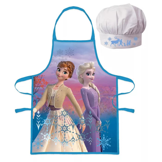 Tablier + Toque La Reine des Neiges pour enfants