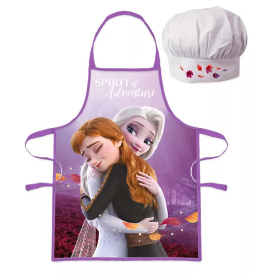 Tablier + Toque La Reine des Neiges pour enfants