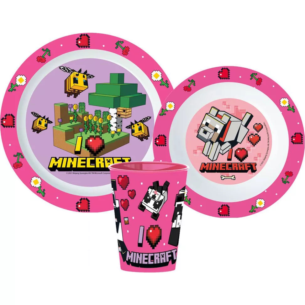 Service de table rose Minecraft