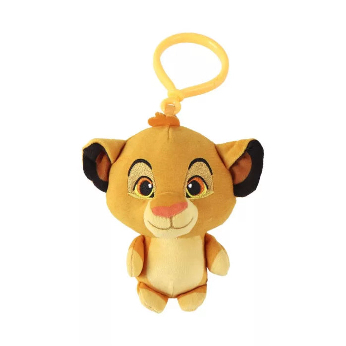 Peluche 3D Disney Le Roi Lion pour enfant, avec crochet et décoration pour sac, 13 cm