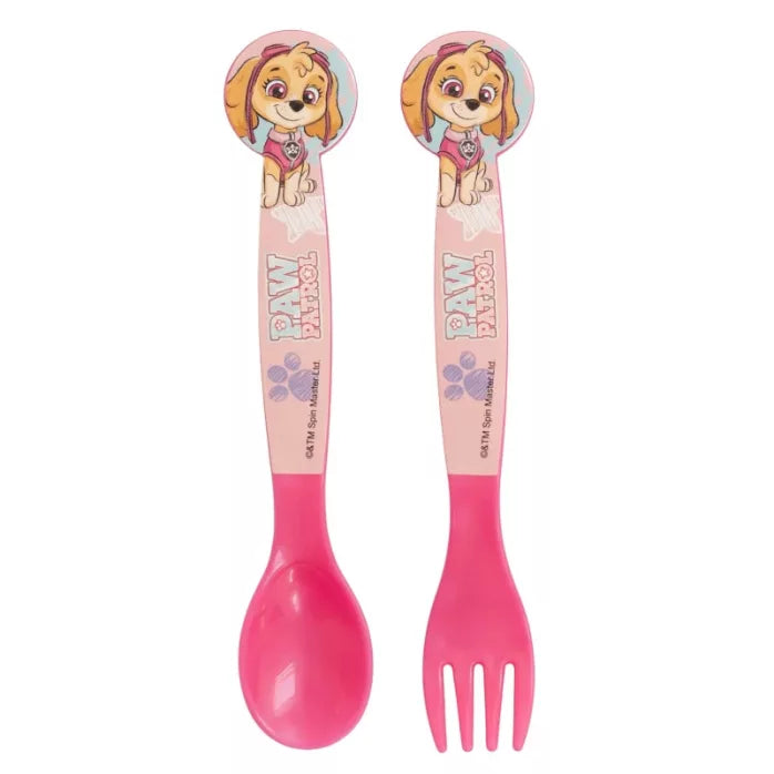 Couverts plastique pat patrouille lot de 2