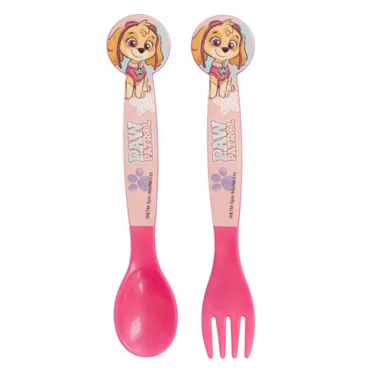 Couverts plastique pat patrouille lot de 2
