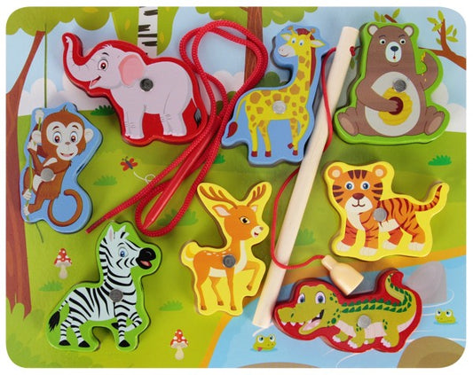 Puzzle magnétique en bois Zoo