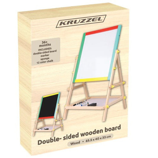 Petit tableau double face en bois Kruzzel