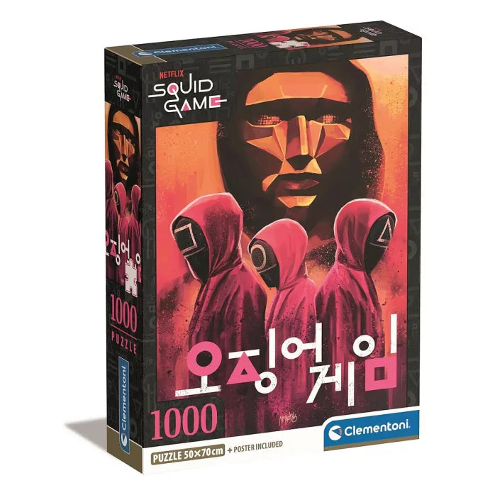 Squid game Puzzle compact Clementoni de 1000 pièces