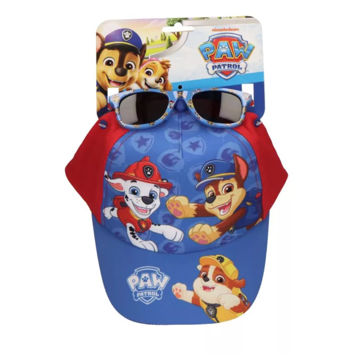 Ensemble lunettes de soleil et casquette pat patrouille