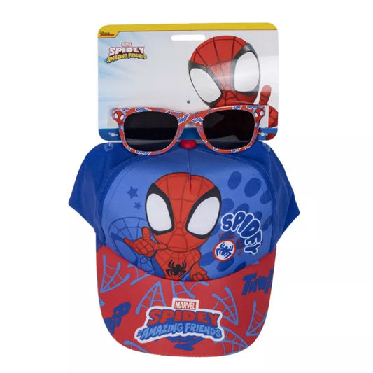 Ensemble lunettes et casquette spidey