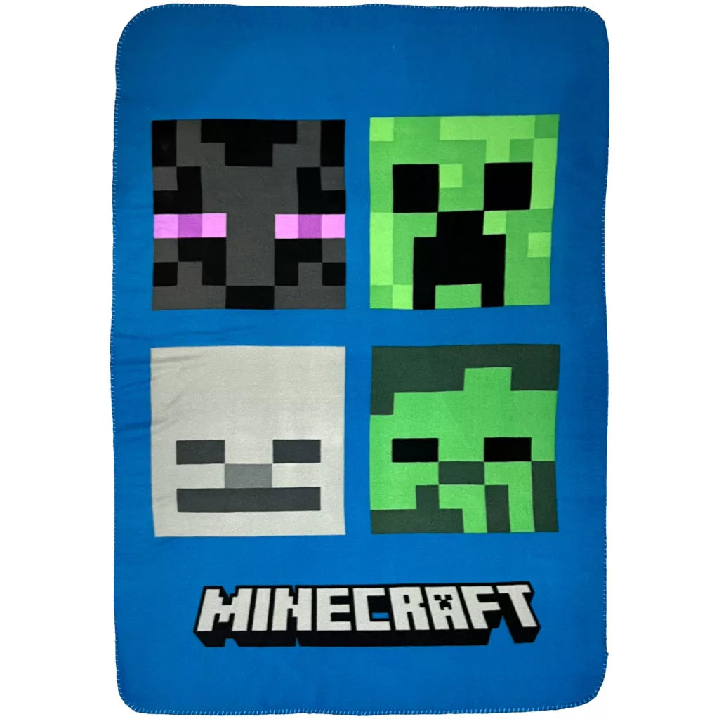 Plaid polaire Minecraft 100×150cm