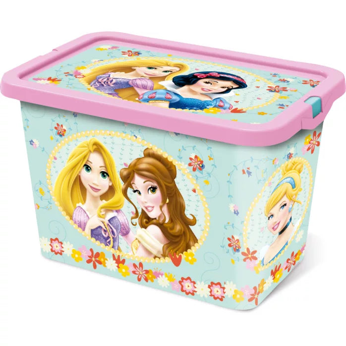 Boite de rangement plastique princesses 7L 19 x 19,5 x 29,5 cm