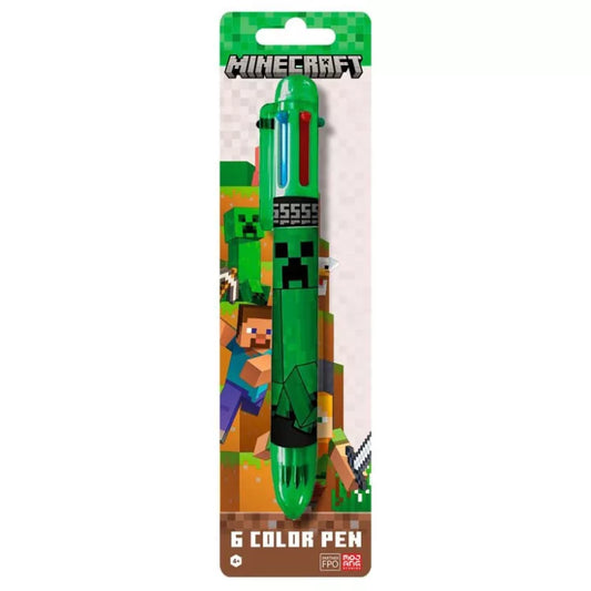 Stylo 6 couleurs minecraft