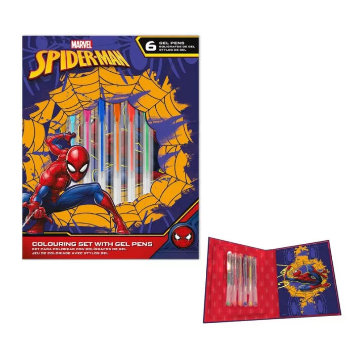 Carnet et stylo en gel spiderman