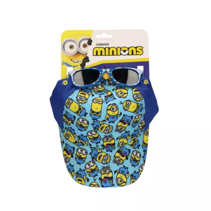 Ensemble lunettes de soleil et casquette Minions