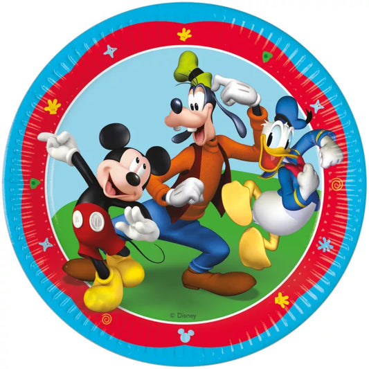 8 Assiettes anniversaire Mickey