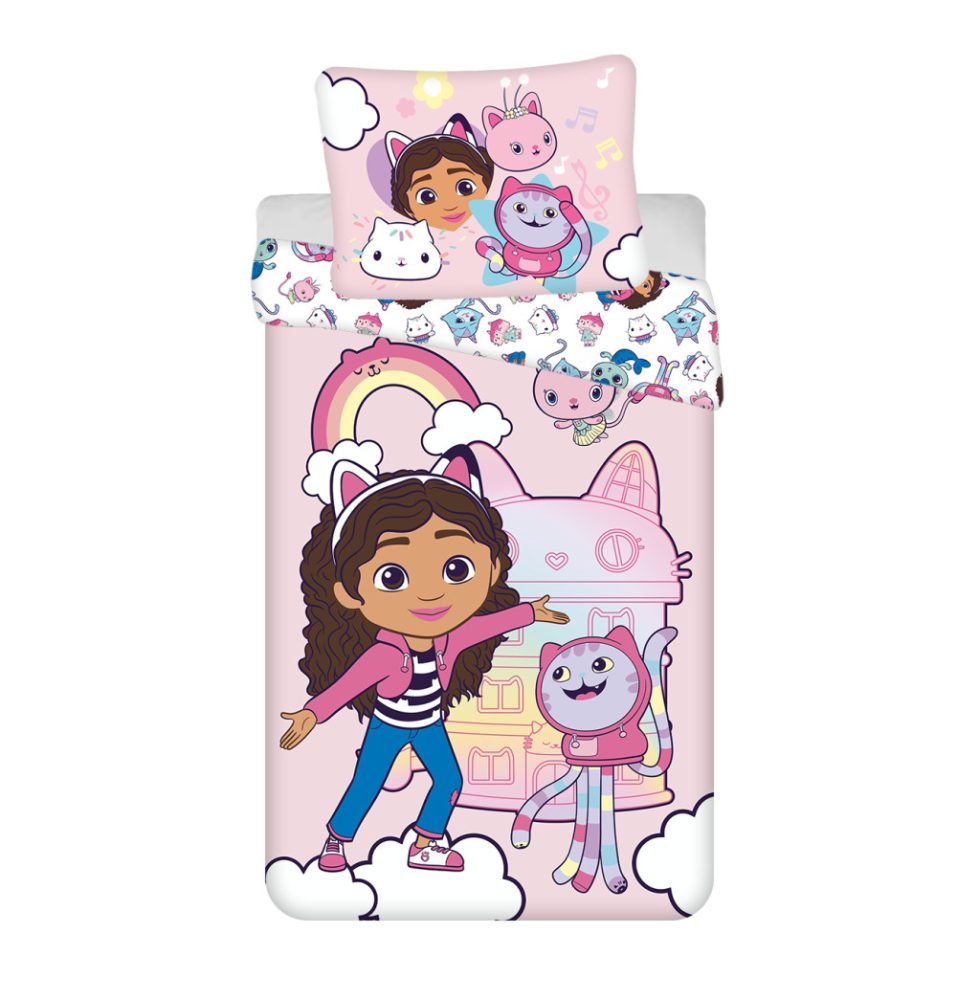 Parure de lit Gabby chat Dreamland 140×200cm, 70×90 cm