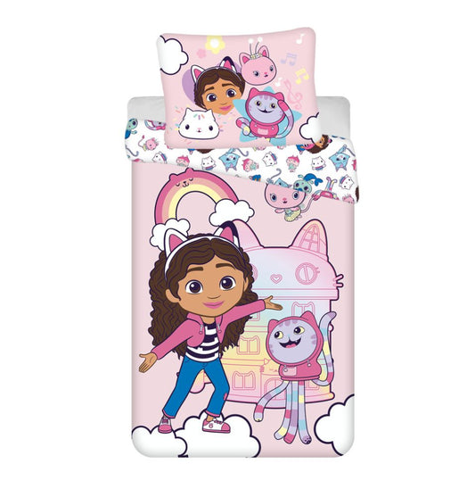 Parure de lit Gabby chat Dreamland 140×200cm, 70×90 cm