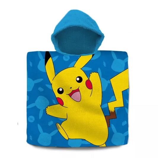 Poncho de bain coton pokémon 60×120cm