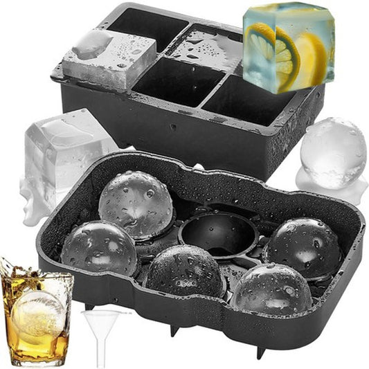 Moule silicone 2 en 1 cubes +boules