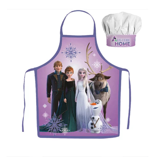 Tablier + Toque La Reine des Neiges pour enfants