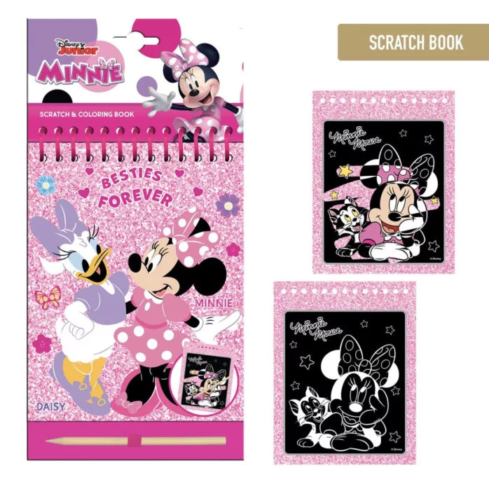 Livre de carte a gratter minnie