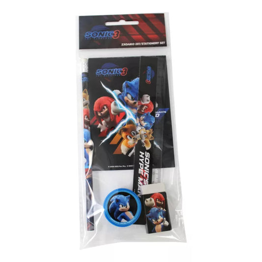 Ensemble papeterie Sonic 5 pièces