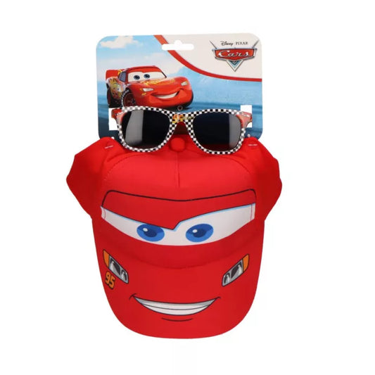 Ensemble lunettes de soleil et casquette Cars