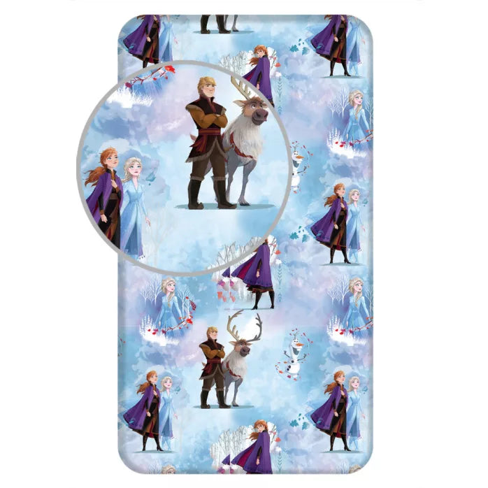 Drap housse reine des neiges 90×200cm