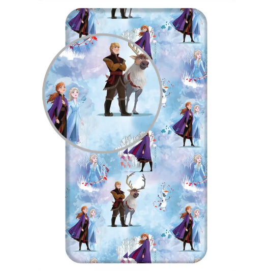 Drap housse reine des neiges 90×200cm