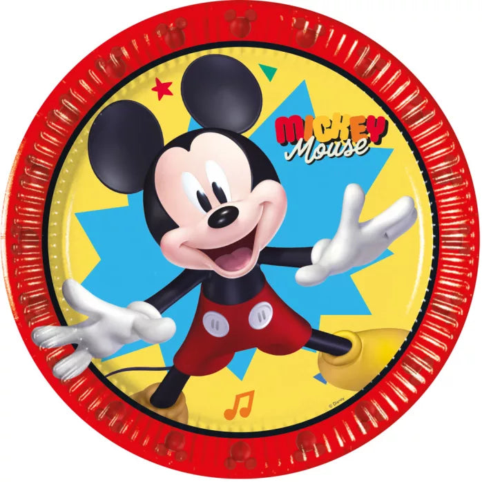 Assiettes anniversaire Mickey