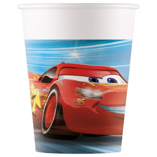 8 Gobelets anniversaire Cars