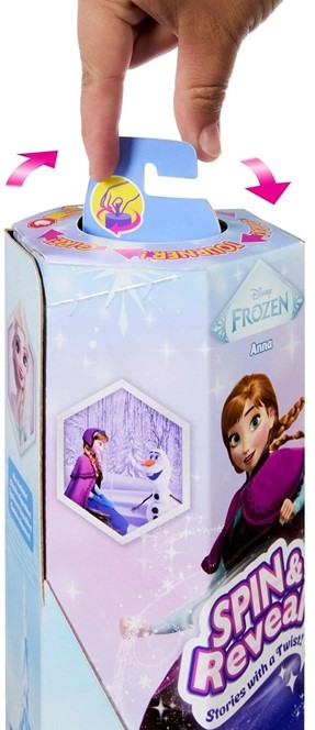 Disney La Reine des Neiges - Tourne et révèle - Poupée Elsa avec accessoires magiques, Anna