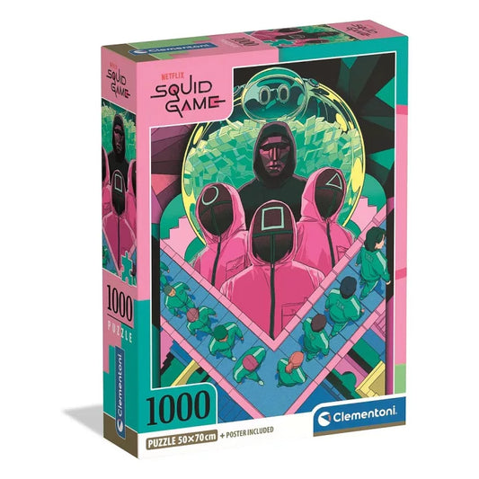 Squid game Puzzle compact de 1000 pièces Clementoni