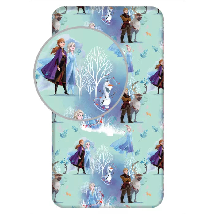Drap housse reine des neiges 90×200cm