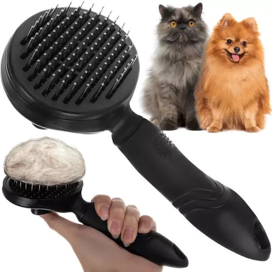 Brosse à poils autonettoyante