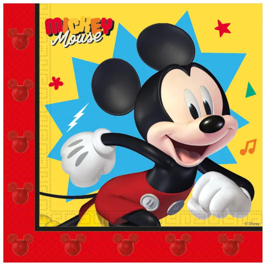 Serviette en papier anniversaire Mickey