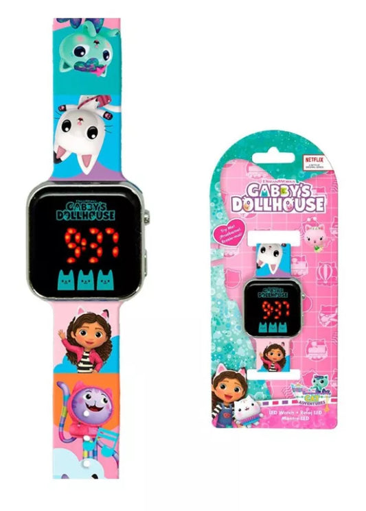 Montre LED numérique Gabby chat