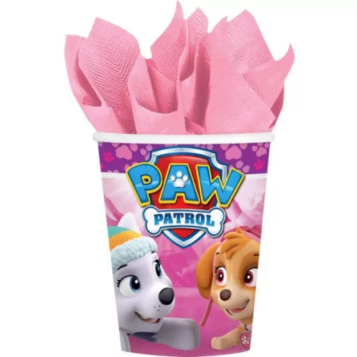 Lot de 8 gobelets pat patrouille en papier 200ml