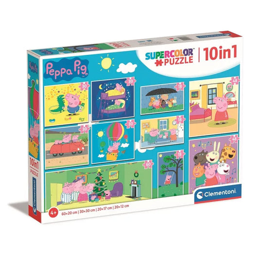 Puzzle Peppa pig 10 en 1