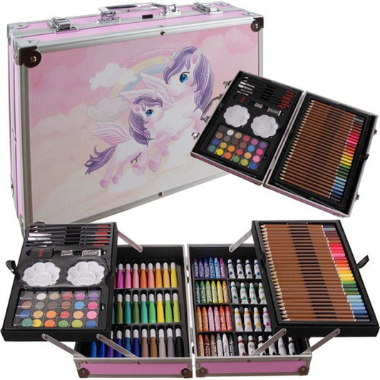 Malette de coloriage et peinture 145 pièces