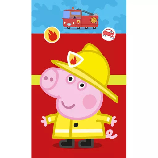 Serviette en coton visage et mains Peppa pig 30×50cm