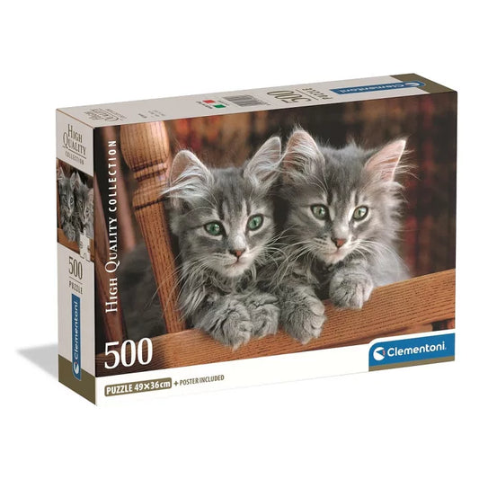 Puzzle chats gris 500 pièces