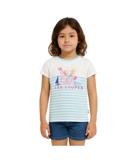 Tee shirt manche courte fille Lee Cooper