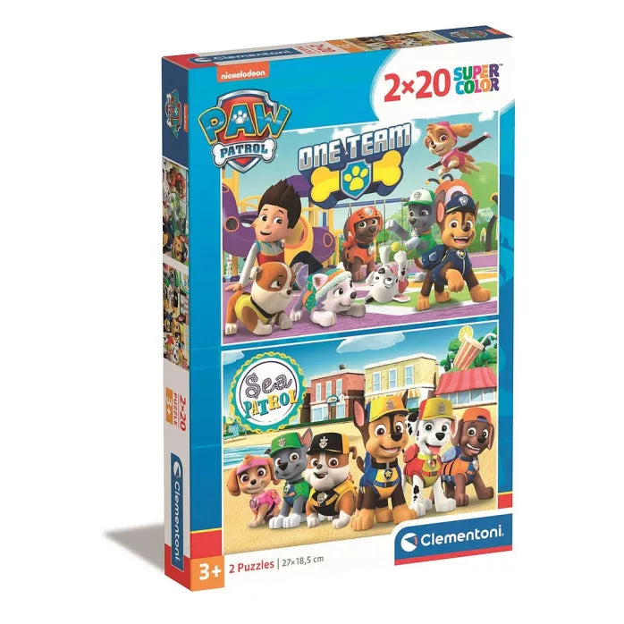 Puzzle 2×20 pièces pat patrouille