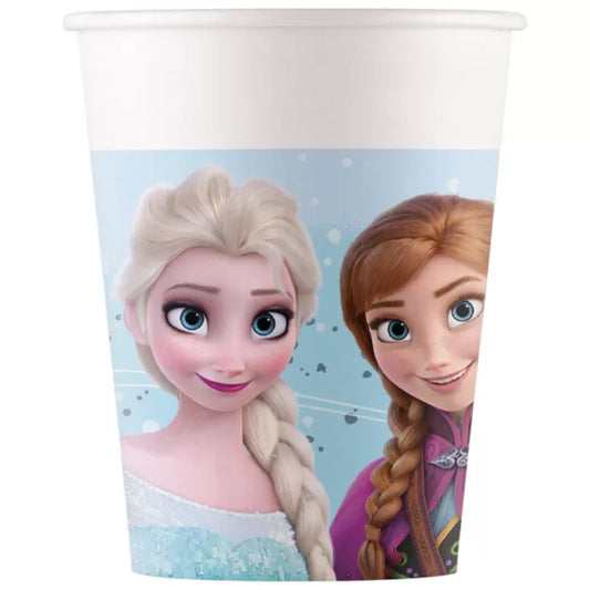 Gobelet anniversaire ×8 reine des neiges 200ml