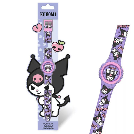 Montre numérique kuromi hello kitty