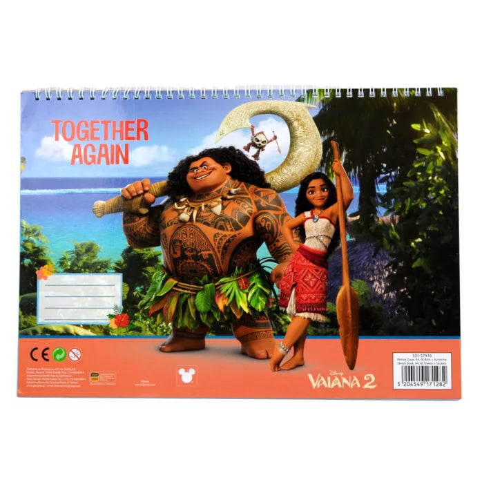 Carnet a dessin spirale Vaiana A4 40 feuilles