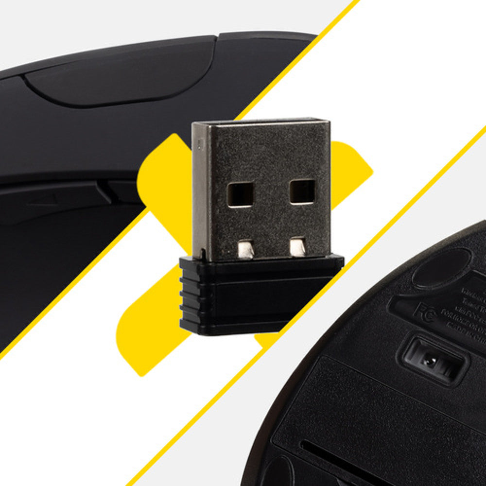 Souris sans fil, ergonomique, souris verticale pour ordinateur - universelle, USB 2,4 GHz IZOXIS