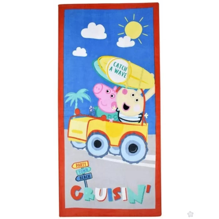 Serviette en coton Peppa pig 70×140cm
