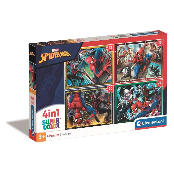 Le trio Spiderman en action - Puzzle Clementoni 4 en 1