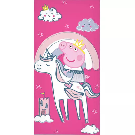 Serviette en coton Peppa pig 70×140cm